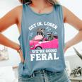 Raccoon & Opossum Meme Tank Top - Humorous Unisex Comfort Blue Jean