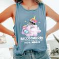 Raccoonicorn Unicorn Trash Panda Raccoon Lover Comfort Colors Tank Top Blue Jean