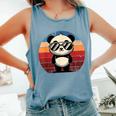 Retro Panda In Sunglasses BBQ Pool Party Panda Comfort Colors Tank Top Blue Jean