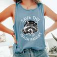 Save The Trash Pandas | Raccoon Lover's Comfort Tank Blue Jean