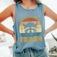 Vintage Raccoon Lovers Tank Top for Raccoon Enthusiasts Blue Jean