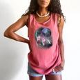 Ferret Comfort Colors Tank Top - Moonlit Howling Design for Pet Lovers Watermelon