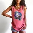 Raccoon Comfort Colors Tank Top - Whimsical Moon Nightwear Watermelon