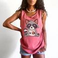 Raccoon Cookie Lover | Small Comfort Colors Adults Tank Top Watermelon