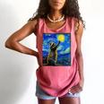Raccoon Starry Night Tank Top - Van Gogh Style for Art Lovers Watermelon