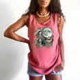 Raccoon Tank Top - Quirky Moon Howling | Comfortable Fit Watermelon