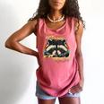 Retro Trash Panda Raccoon | Live Fast Eat Trash Tank Top Watermelon
