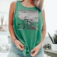 Alien UFO Raccoon | Rustic Comfort Colors Unisex Tank | Fun Gift Light Green