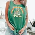 Autism Awareness Raccoon Tank Top | Unisex Comfort Colors Light Green