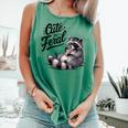 Cute Feral Panda Raccoon Costume | Comfort Colors Tank for Fun Light Green