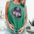Ferret Comfort Colors Tank Top - Moonlit Howling Design for Pet Lovers Light Green