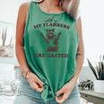 All Of My Flabbers Are Gasted Raccoon Comfort Colors Tank Top Light Green