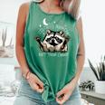 Funny Raccoon Tank Top - Humorous Design | Comfort Colors Light Green