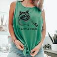 A Little Feral Raccoon With Moon Animal Raccoon Trash Panda Comfort Colors Tank Top Light Green
