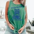 Moody Raccoon Tank Top | Comfort Colors Trash Panda Funny Meme Light Green