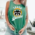 Raccoon Comfort Colors Tank Top - Humorous Wildlife Satire Light Green