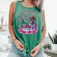 Raccoon Love | Whimsical Strawberry Jam Unisex Tank - Comfort Fit Light Green