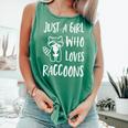 Raccoon Lover Tank Top - Cute Comfort Colors Light Green