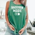 Raccoon Mode On Tank Top - Trash Panda Outfit for Animal Lovers Light Green