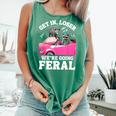 Raccoon & Opossum Meme Tank Top - Humorous Unisex Comfort Light Green