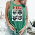 Raccoon Rock Band Concert | Unisex Raccoon Tank Top for Music Lovers Light Green