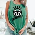Raccoon Tank Top - Funny Save the Trash Panda Meme | Unisex Comfort Light Green