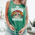 The Raccoon Whisperer Raccoon's Lover Vintage Retro Comfort Colors Tank Top Light Green