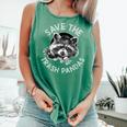 Save The Trash Pandas | Raccoon Lover's Comfort Tank Light Green