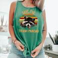 Save The Trash Pandas Raccoon Shirt Raccoon Animal T-Shirt Comfort Colors Tank Top Light Green