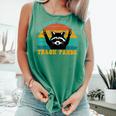 My Spirit Animal Is A Trash Panda Raccoon Comfort Colors Tank Top Light Green