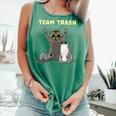 Team Trash Opossum Raccoon Rat Animals Garbage Gang Short Sleeve Comfort Colors Tank Top Light Green