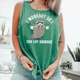 Trash Panda Workout Tank Top - Funny Raccoon Gym Wear for Fitness Lovers Light Green