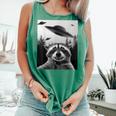 UFO Raccoon Tank Top - Comfort Colors | Unisex & Fun Light Green