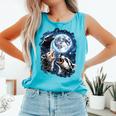 Animal Meme Tank Top | Opossum Skunk Raccoon Trio Howling Design Lagoon