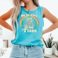 Autism Awareness Raccoon Tank Top | Unisex Comfort Colors Lagoon