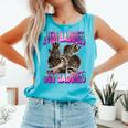 Even Baddies Get Saddies Raccoon Oddly Specific Meme Comfort Colors Tank Top Lagoon