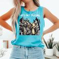 Let's Get Trashed Raccoon And Opossum Drinking Beer Comfort Colors Tank Top Lagoon