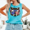 Patriotic Raccoon Tank Top - July 4th Fun | Comfort Colors Trash Panda Lagoon