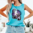 Raccoon Comfort Colors Tank Top - Whimsical Moon Nightwear Lagoon