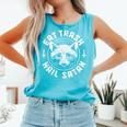 Raccoon Eat Trash Hail Satan Gothic Racoon Comfort Colors Tank Top Lagoon