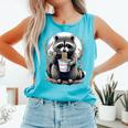 Raccoon Eating Noodles Comfort Colors Tank Top - Fun Unisex Style Lagoon