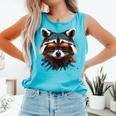 Raccoon Graphic Comfort Colors Tank Top - Casual Unisex Style Lagoon