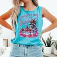 Raccoon Love | Whimsical Strawberry Jam Unisex Tank - Comfort Fit Lagoon