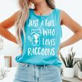 Raccoon Lover Tank Top - Cute Comfort Colors Lagoon