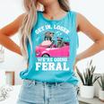 Raccoon & Opossum Meme Tank Top - Humorous Unisex Comfort Lagoon