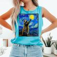Raccoon Starry Night Tank Top - Van Gogh Style for Art Lovers Lagoon