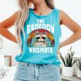 The Raccoon Whisperer Raccoon's Lover Vintage Retro Comfort Colors Tank Top Lagoon