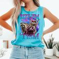 Retro Raccoon Meme Tank Top – Fun Unisex Graphic for Casual Style Lagoon