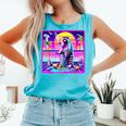 Vaporwave Raccoon Comfort Colors Tank | Retro Synthwave Style Lagoon