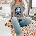 Animal Meme Tank Top | Opossum Skunk Raccoon Trio Howling Design Grey